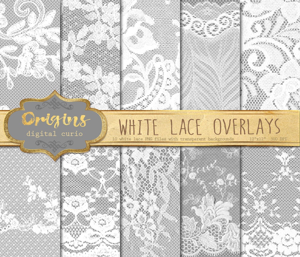 white lace overlay