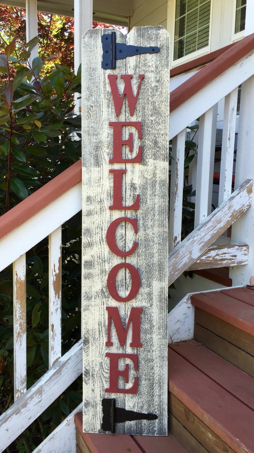 Front Porch Barn Red Wood Sign Front Porch by RedRoanSigns