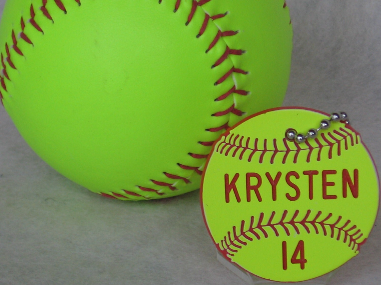 Personalized Softball Gifts / Softball Bag Tags / Softball