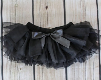 Baby Tutu Skirt, Black Tutu Skirt, Baby Tutu Bloomers, Black Diaper Cover, Baby Tutu, Baby Bloomers, Diaper Covers, Newborn Bloomers, 2121