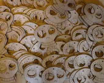 Boatloads of Wood Cut out Dia de los Muertos (Day of the Dead) Sugar Skulls
