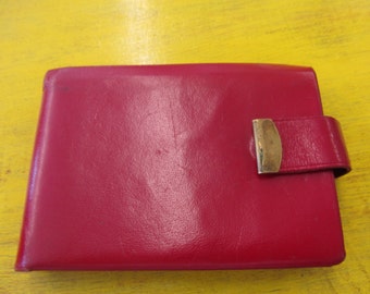 Vintage Red Leather Princess Gardner Women's Wallet
