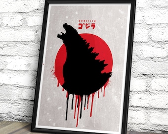 godzilla minimalist movie poster godzilla inspired movie print minimalist movie wall art decor - Godzilla Pictures To Print godzilla minimalist movie poster godzilla inspired movie print minimalist movie wall art decor - Godzilla Pictures To Print