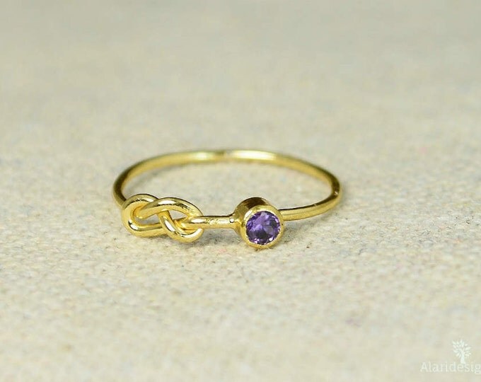 Grab 4 14k Gold Filled Infinity Ring, Gold Filled Ring, Stackable Rings, Mother Ring, Birthstone Ring, Gold Infinity Ring, Gold Knot Ring