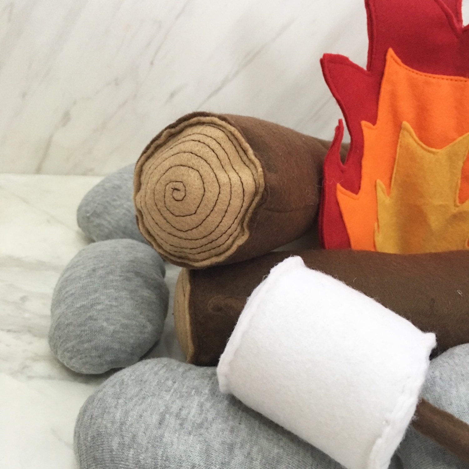 plush campfire set