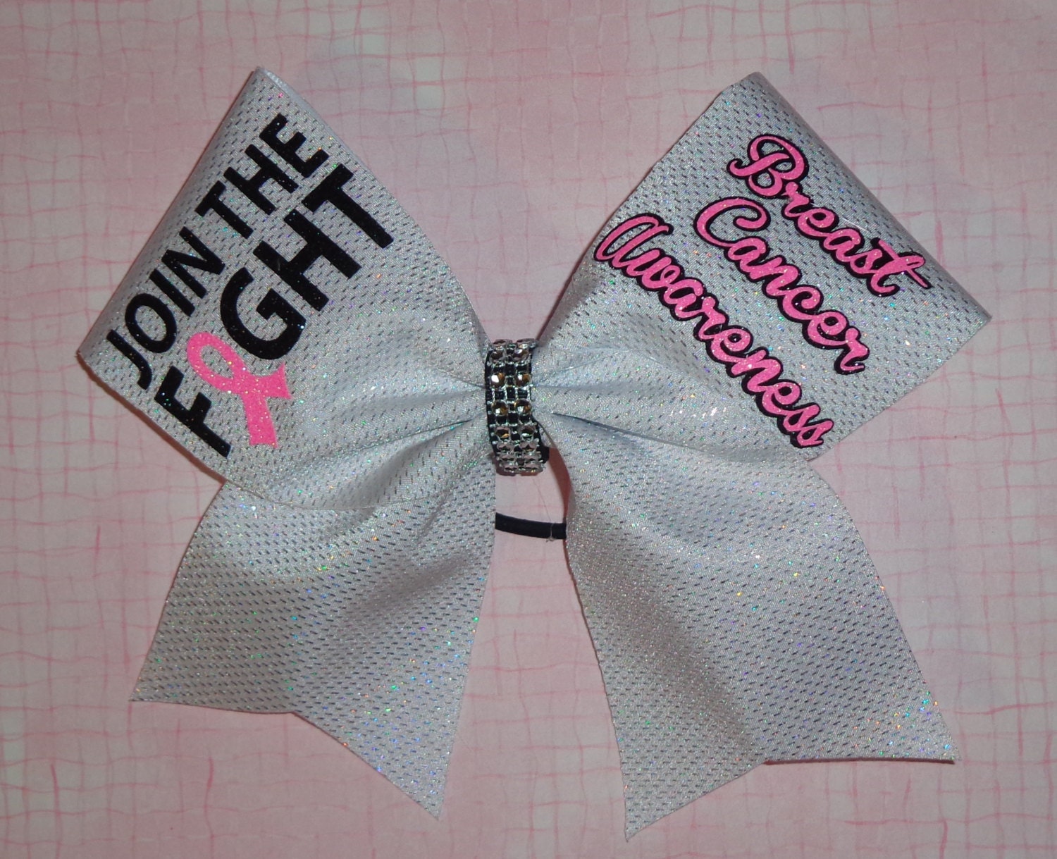 Breast Cancer Awareness Cheer Bow by SportingPrideBows on Etsy