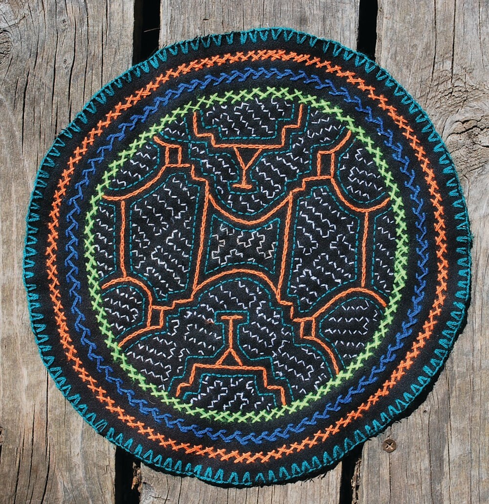 Ayahuasca Inspired Shipibo Tela from the Amazon Jungle Peru