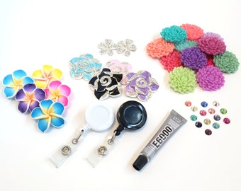 DIY Badge Reels Kit - How To Make Your Own Badge Reels - DIY Badge Holder Set - Wholesale Badge Clips - High Quality Retractable Badge Reels