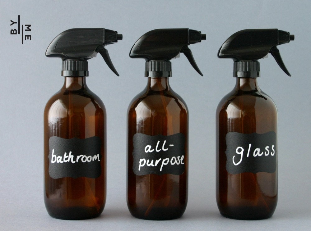 Download 3 x 500ml amber glass spray bottles with labels & NEW SUPERIOR