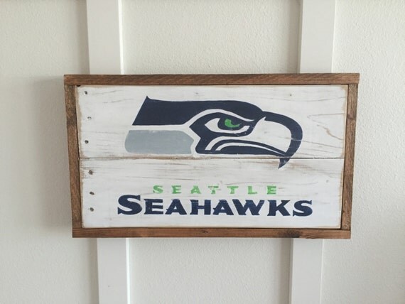 Seattle Seahawks distressed wood sign Wall Decor