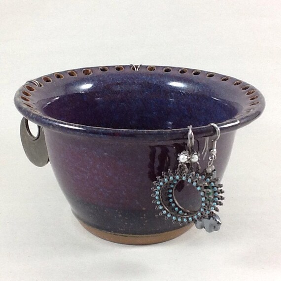 Jewelry Holder Earring Bowl Pottery Jewelry by CharlotteLeePottery