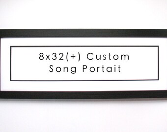 Custom Song Print - Sound Wave Art Print, Canvas, or Framed Art Print - Request a Song and Artist; Waveform Soundwave