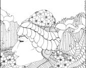 Items Similar Mother Earth Adult Coloring Page Book Color Colouring