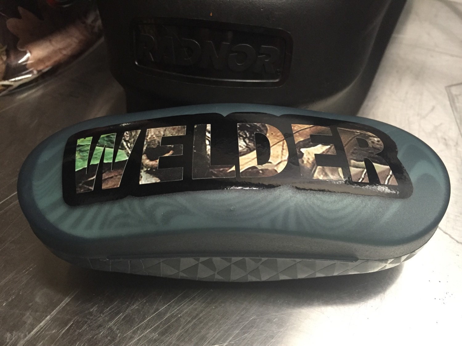 Welder decal Camo welding hood decor welding helment