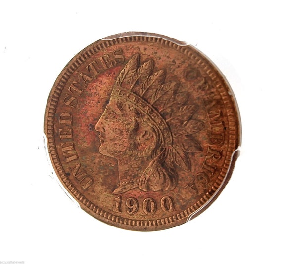 Rare 1900 P Indian Head Penny 1C PCGS PR 62 RB Red by exquisiteccj