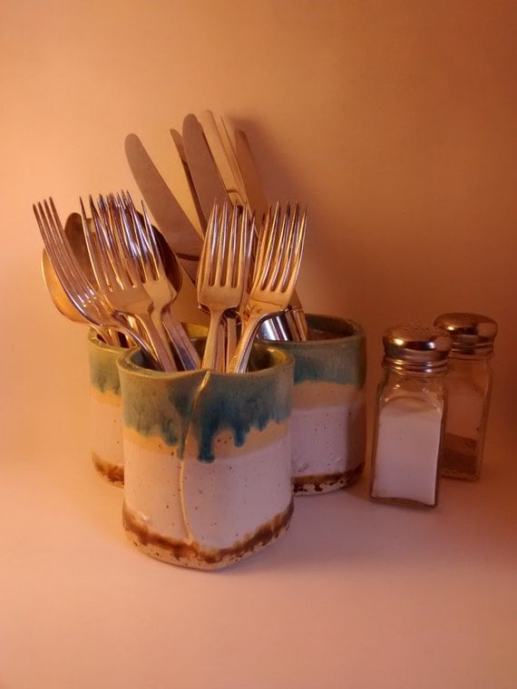 Utensil Holder Cutlery Holder Handmade Dining Party
