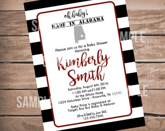 Alabama Baby Shower Invitations 9