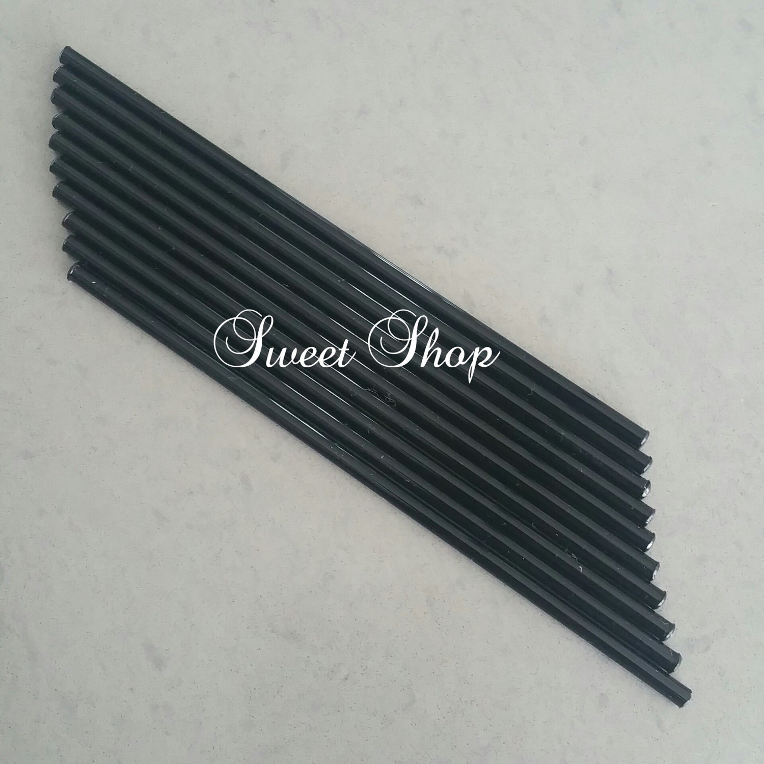 6 inch Black Sticks from SugaryEssentials on Etsy Studio