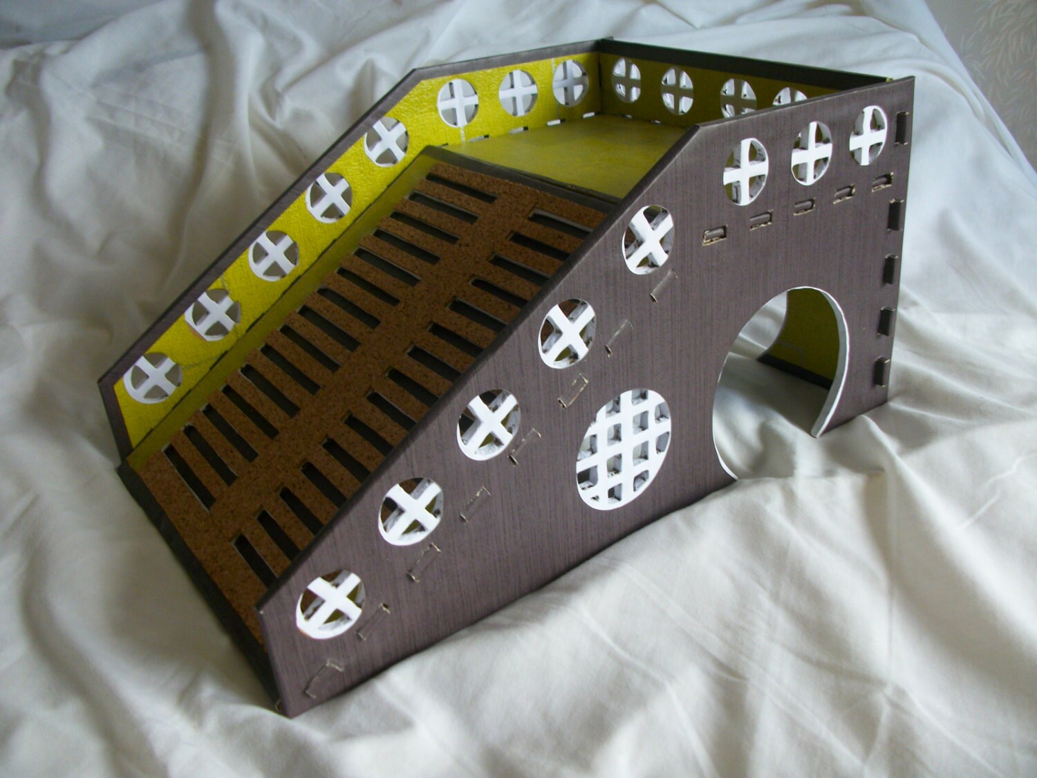 Mrs.Carrot's cardboard guinea pig house