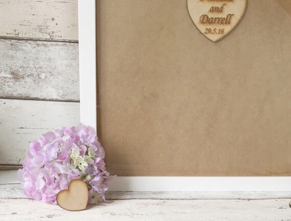Heart slot guest book