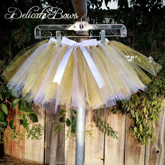 Gold and white tutu girls tutus baby tutus gold tutus Etsy