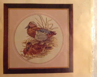 Lanarte counted cross stitch kit of two ducks