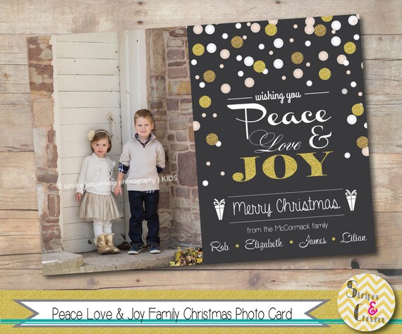 Personalized photo Christmas card Printable religious card