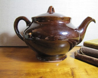 Royal Canadian Pottery - Dark Brown Glaze - Large Teapot - Pottery