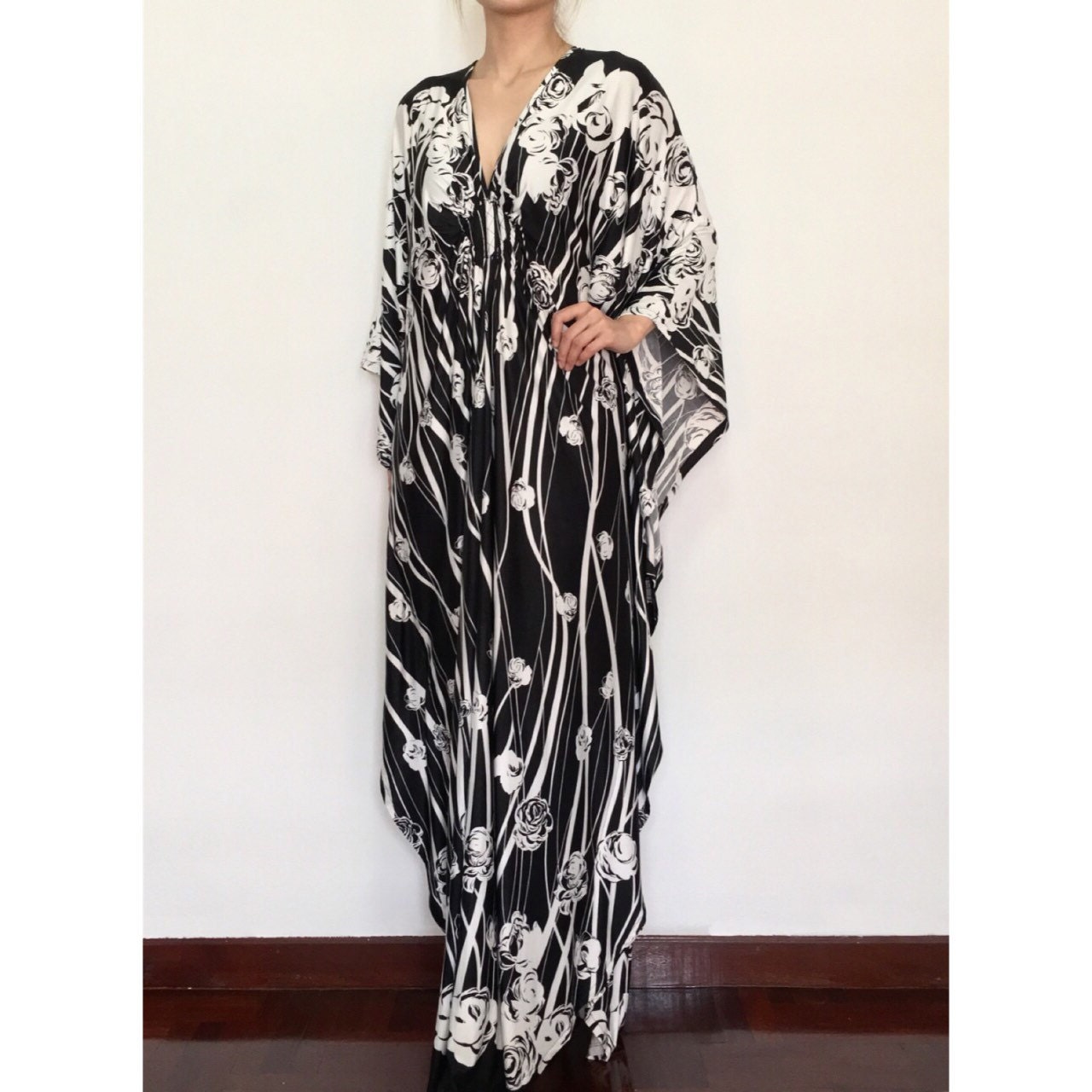 Plus Size Maxi Dress Summer Dresses Black by MaxiDressWardrobe