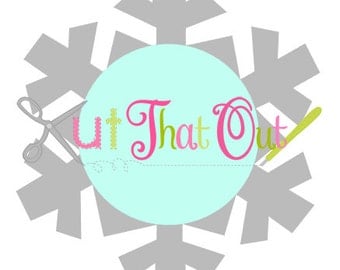 Snowflake Monogram SVG file