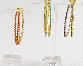 Earrings - Ring Around The Rosy Hoops (E109, 110, 111)
