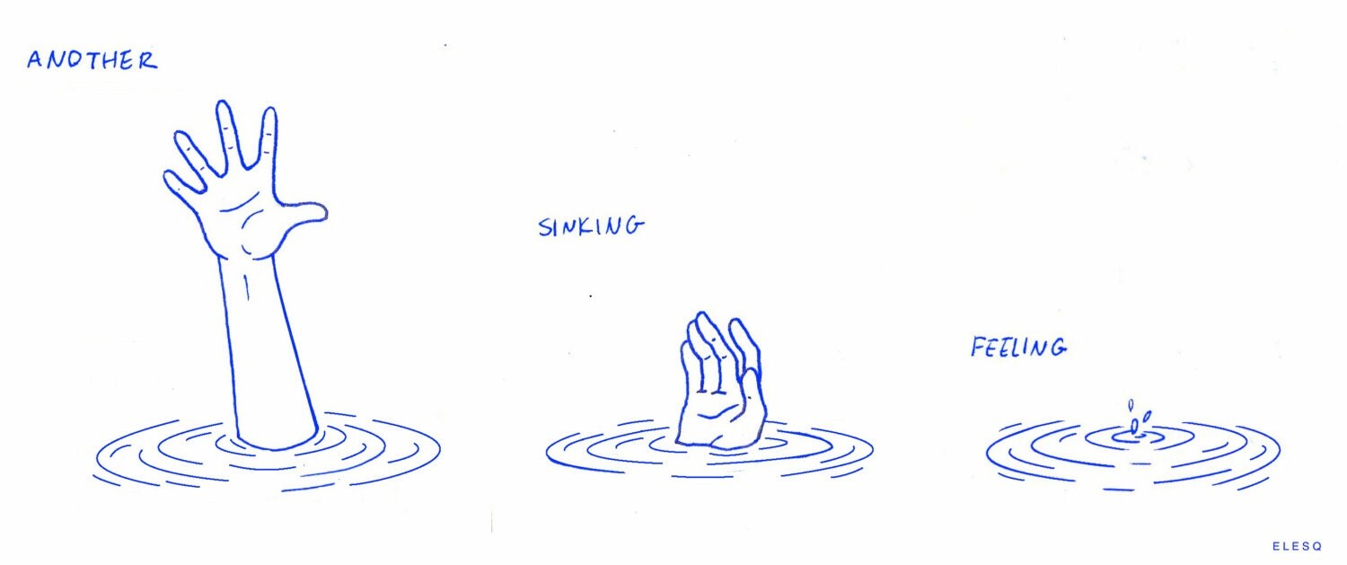 Another Sinking Feeling 5x10in Etsy