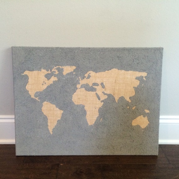 Burlap canvas custom art by SaltandPepperRustic on Etsy