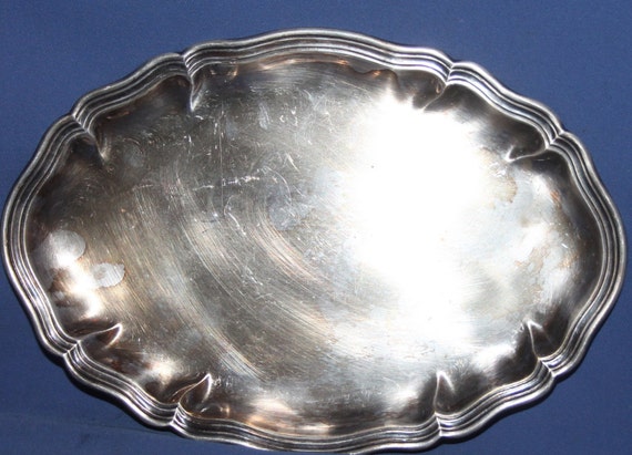 Antique Silver Plated Serving Tray