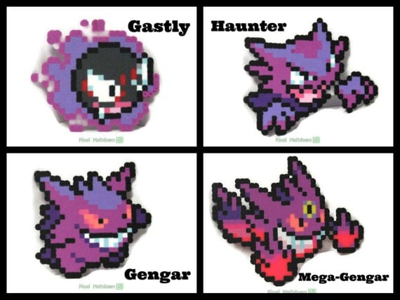 mega gengar pixel art