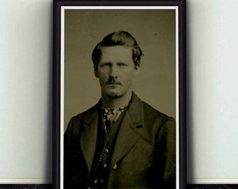 11x17 Young Wyatt Earp Portrait Print