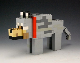 lego minecraft wolf