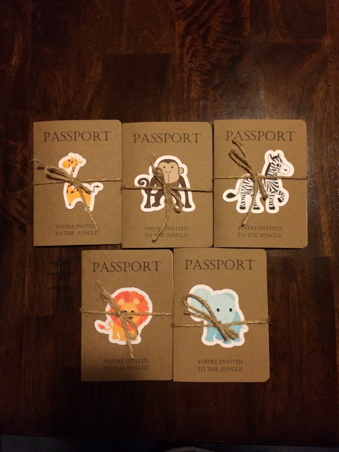 Safari passport invitation Safari Kids by KarlaBrownDesigns