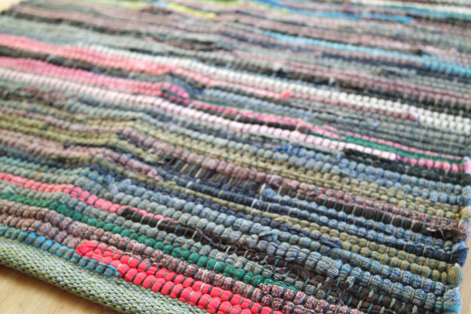 Rag Rug / Bathroom Rugs Kitchen Rugs Swedish by YourGreatestStory