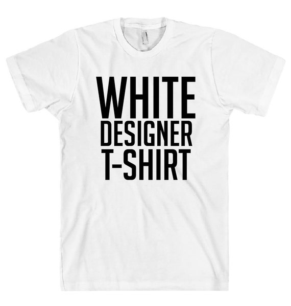 white-designer-t-shirt by shirtoopia on Etsy