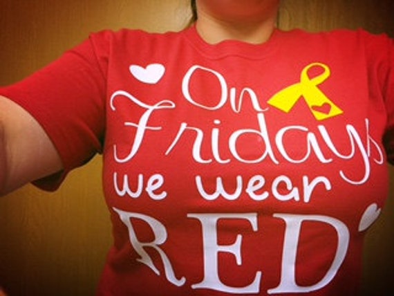 wear red on fridays to support our troops