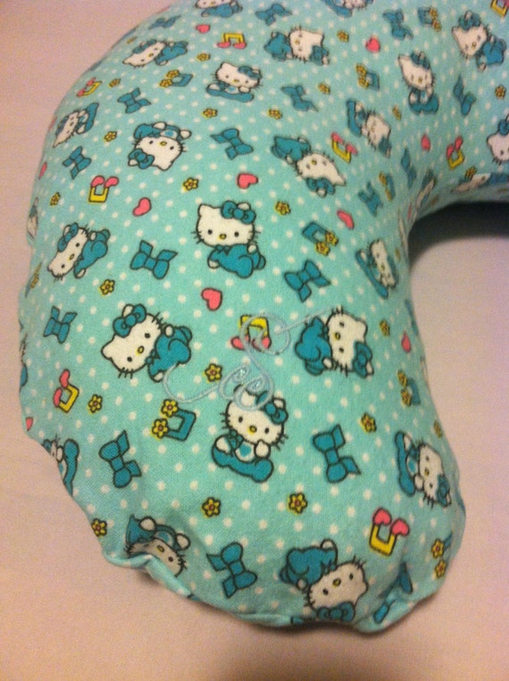 Blue Hello Kitty Boppy Cover Baby Boy Nursing Pillow Cover