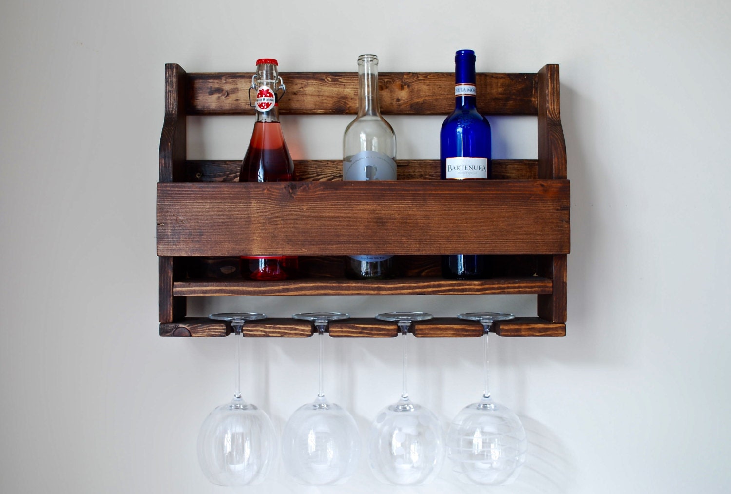 Rustic Wine Rack Rustic Wood Wine Rack 6 Bottle Wine Rack