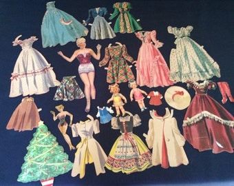 Vintage Paper Dolls and Clothes