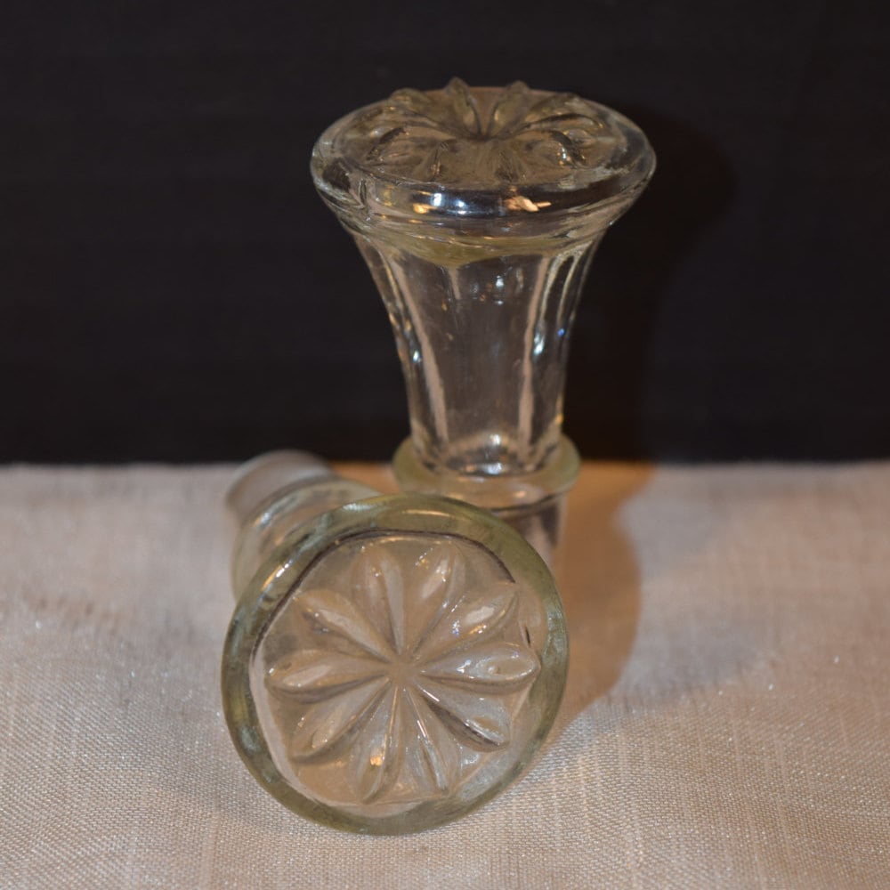 Clear Glass Bottle Stoppers Vintage 2 Glass Wine Decanters