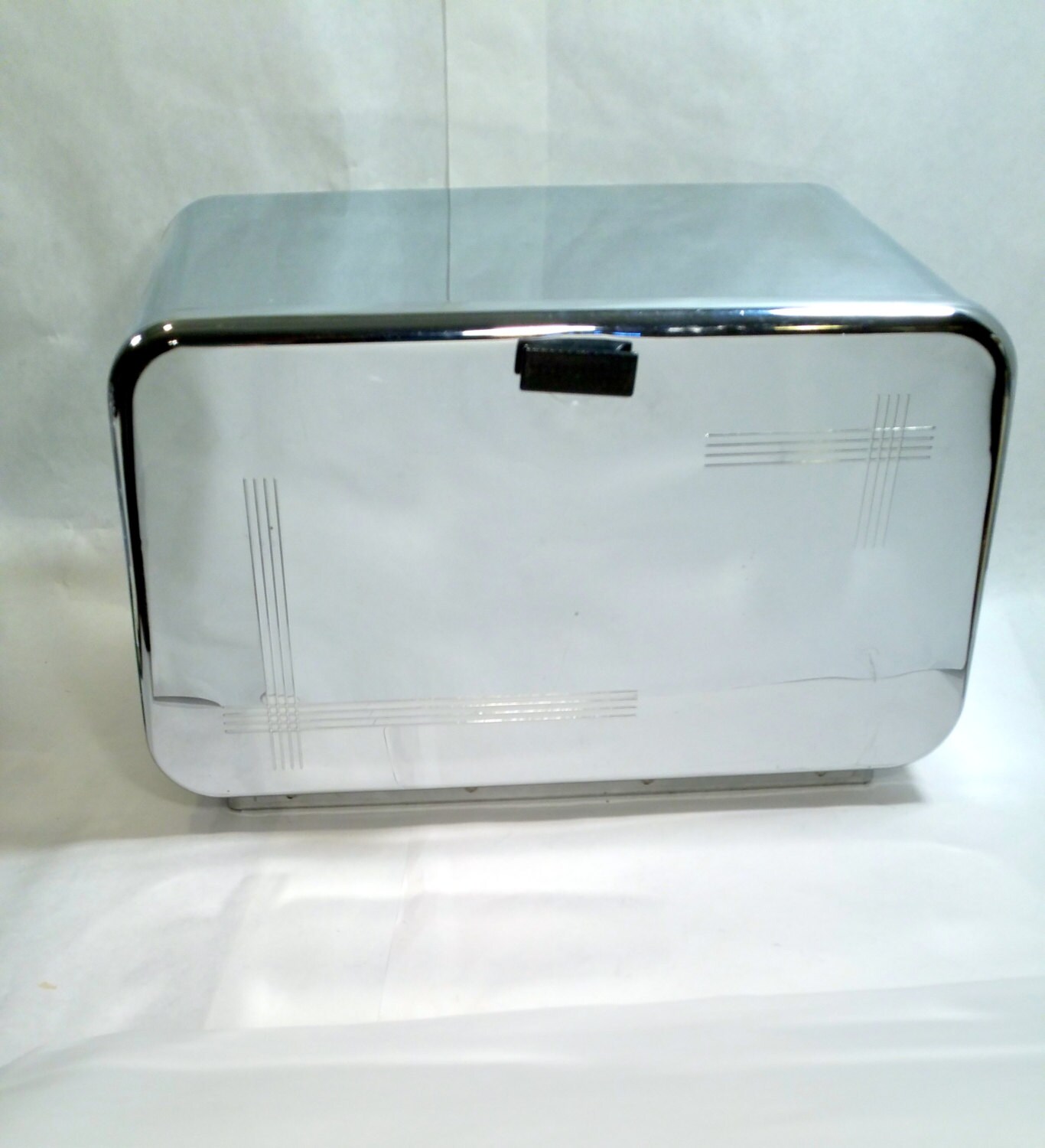 Bread Box Vintage Chrome Breadette Silver by BlindedByDelight