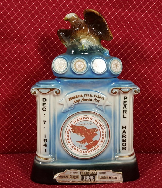 Jim Beam Pearl Harbor 30th Anniversary Decanter by PlethoraOfJunk