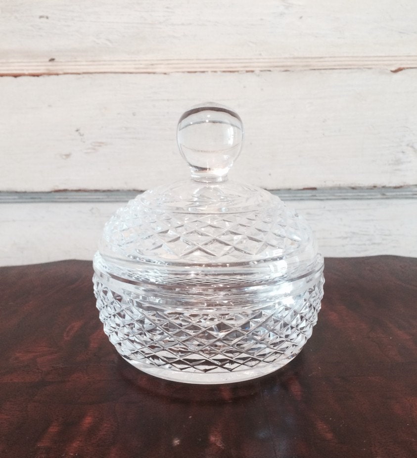 Vintage Waterford Candy Dish with Lid Haute Juice