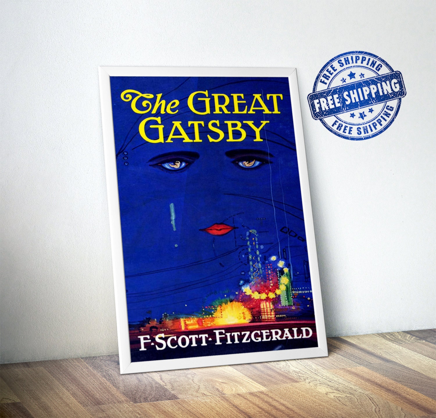 Great Gatsby Vintage Poster Print Literary by DareToDreamPrints