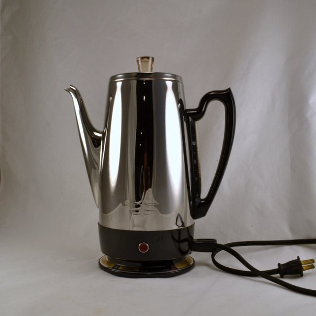 GE Universal Percolator Immursible 10 Cup Chrome Finish